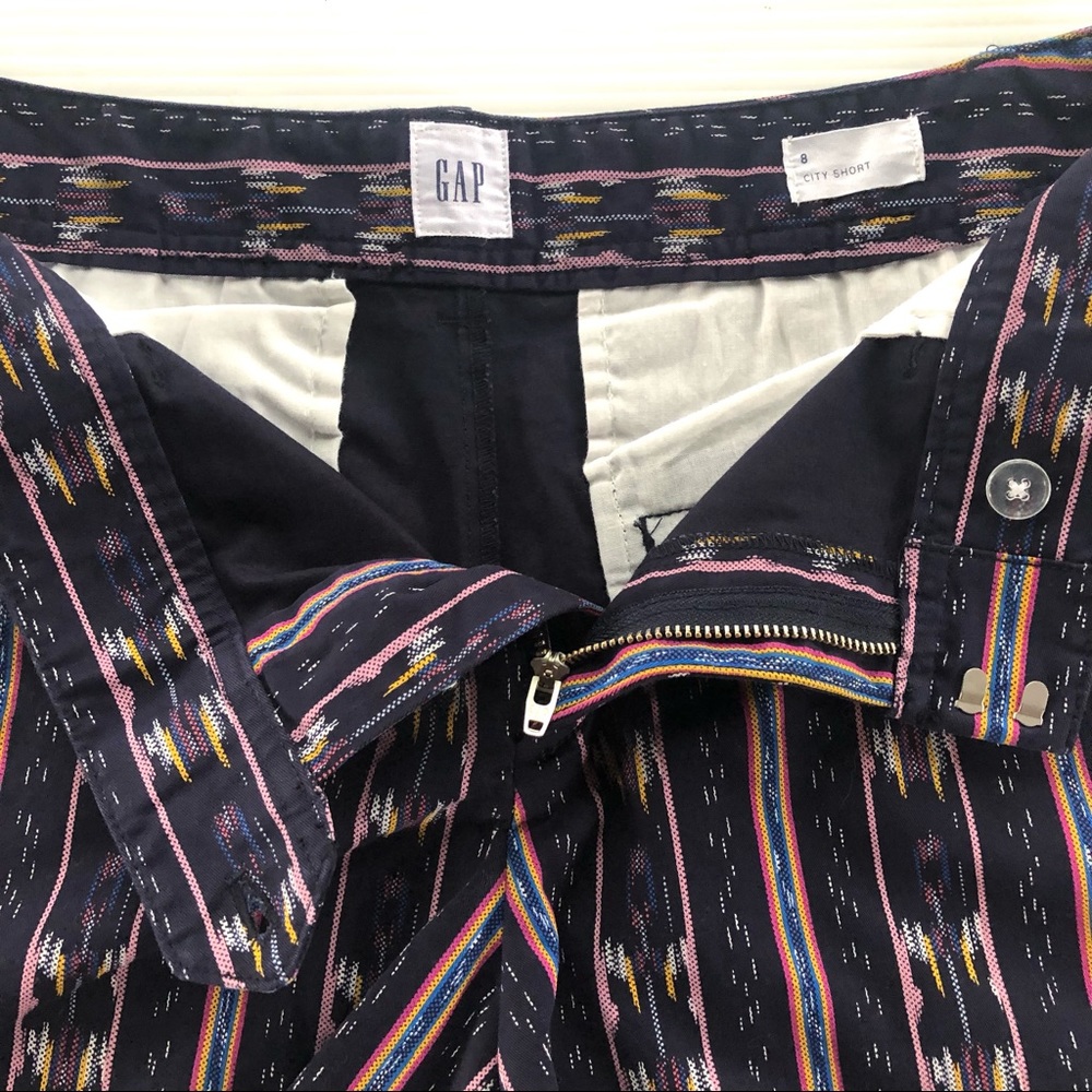 NWT GAP 3" City Short Navy Blue Print size 8 - Picture 2 of 8